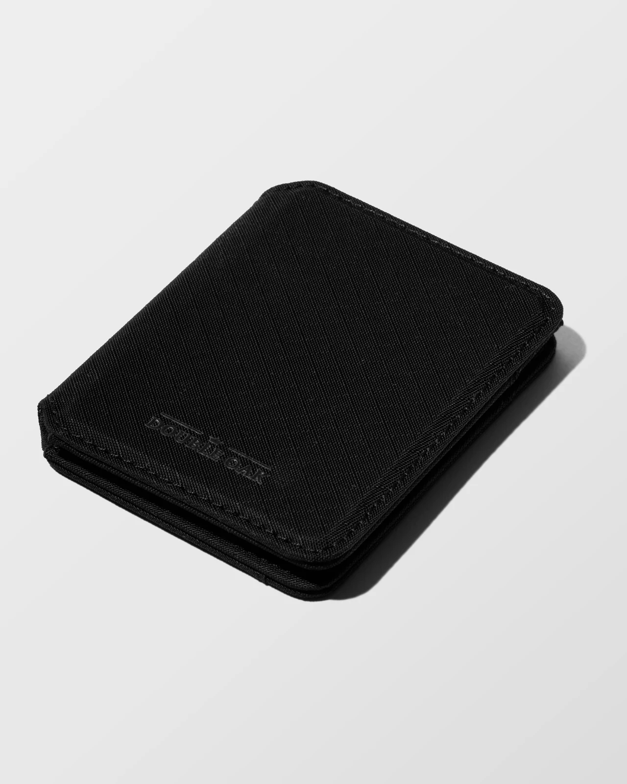 Double Oak — Ripstop Cloud wallet, Black, main view.