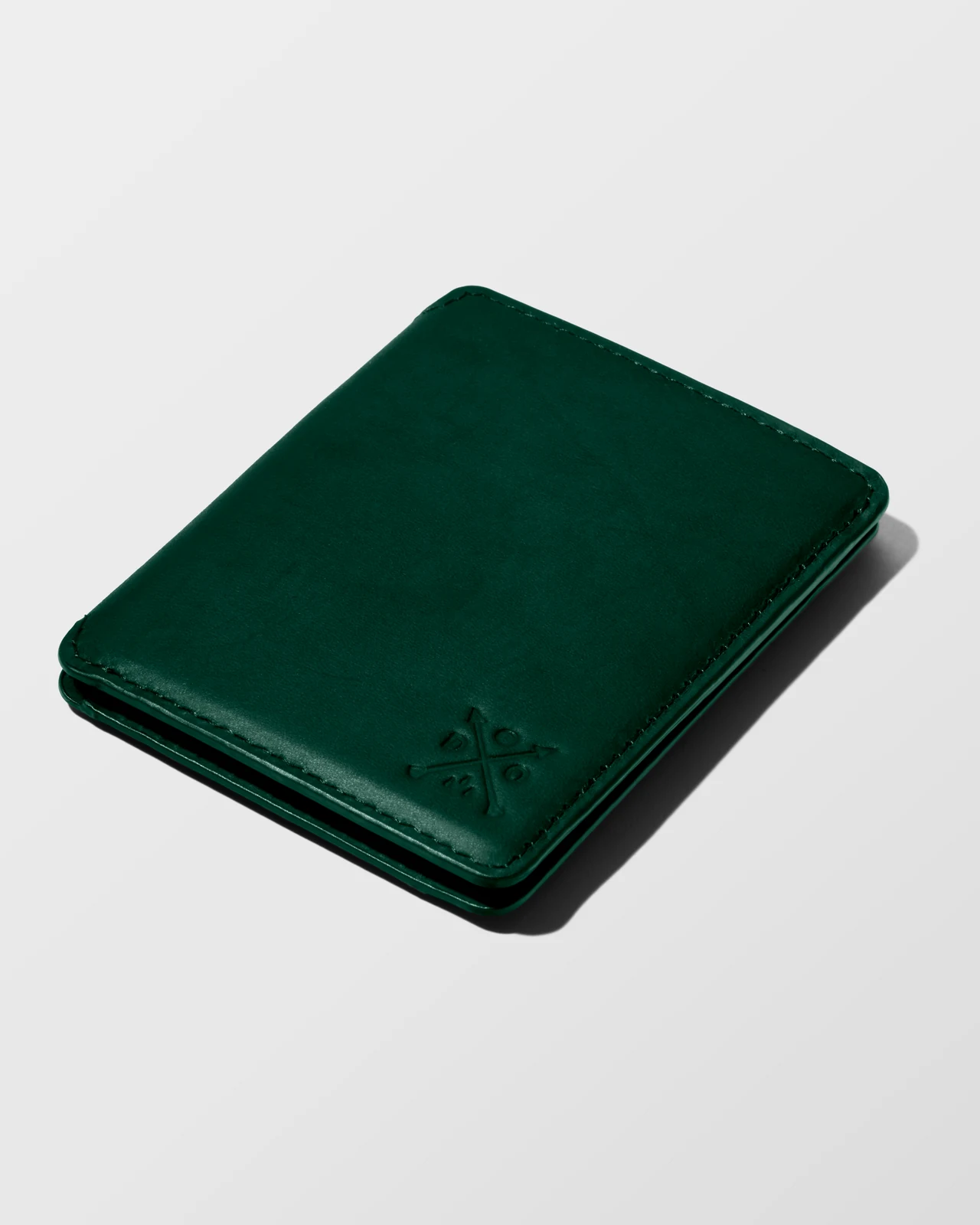 Double Oak — Leather Cloud wallet, Green, main view.