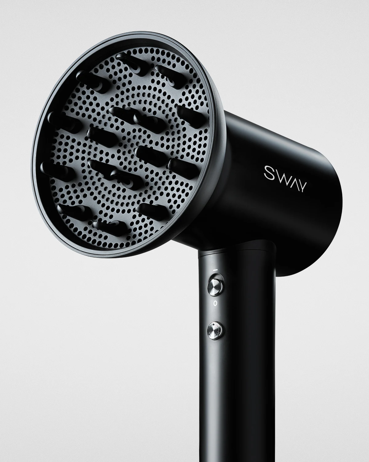 SWAY — AIRE Flow Digital Hairdryer, Black, attachment view.